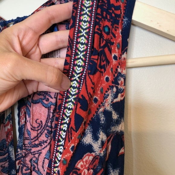 Flying Tomato Cross Over Paisley & Floral Dress - Picture 5 of 15